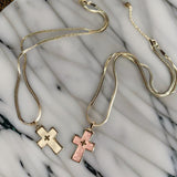 Shell Cross Pendant Necklace