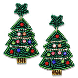 Stylish Christmas Beaded Earrings