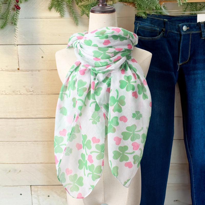 Cozy Lucky Shamrock Scarf